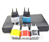 2 Ports EU AC Travel USB Wall Charger HTC Cell Phones Adapter