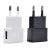 Travel Convenient EU Plug Wall USB Charger Adapter